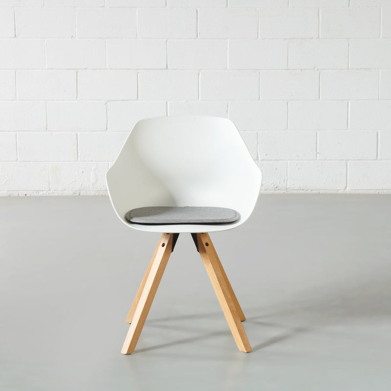 TINA - White Plastic Dining Chair - FINAL SALE