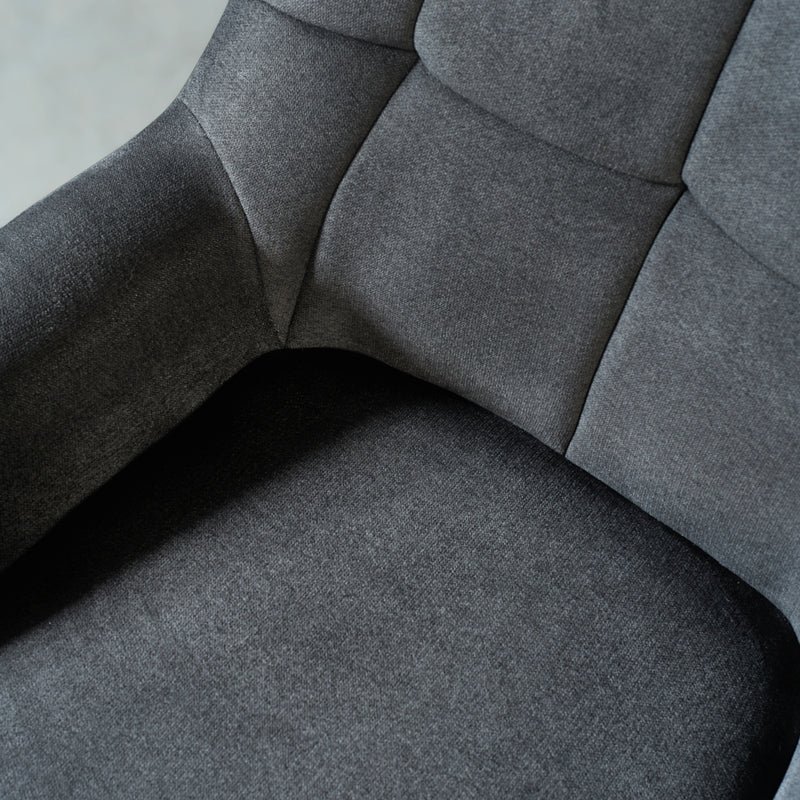 PARIS - Grey Fabric Lounge Chair - FINAL SALE