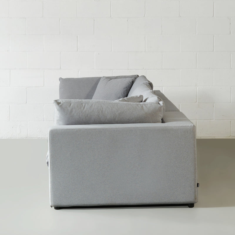 COSMIC - Grey Fabric Modular Sofa (3 piece)
