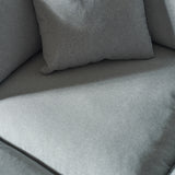 COSMIC - Grey Fabric Modular Sectional (4 piece)