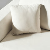 CAMERON - Cream Fabric Sofabed with Memory Foam Mattress