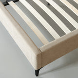 COVA - Beige Fabric Bed