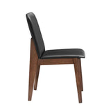 HARRIS - Black Leather Dining Chair