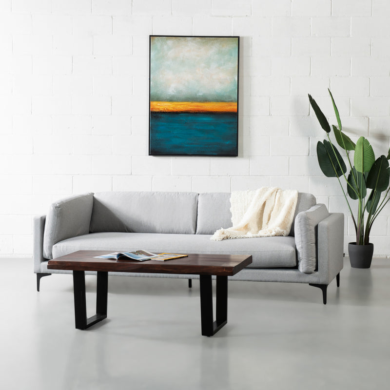 OWEN - Grey Fabric Sofa - FINAL SALE