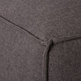 MASON - Dark Grey Fabric Ottoman