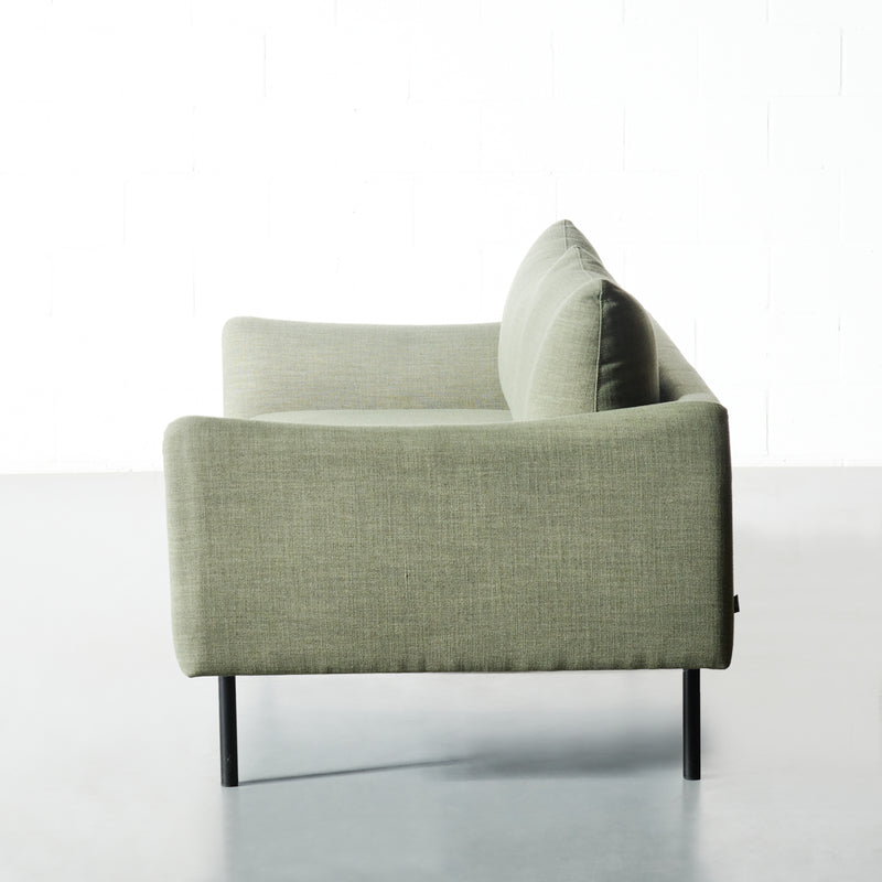 MAPLETON - Green Fabric 2-Seater Sofa