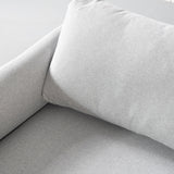 MAPLETON - Grey Fabric 2-Seater Sofa