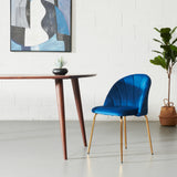 SOPHIE - Blue Velvet Dining Chair
