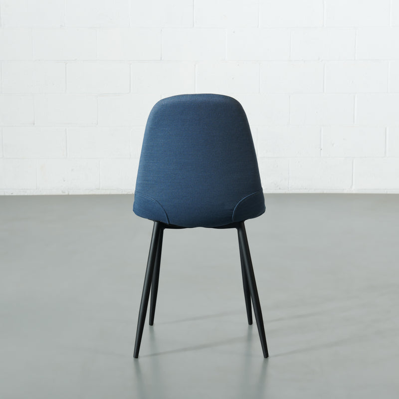 MILAN - Blue Fabric Dining Chair