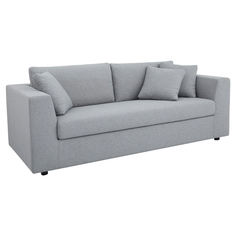 CAMERON - Grey Fabric Sofabed with Memory Foam Mattress