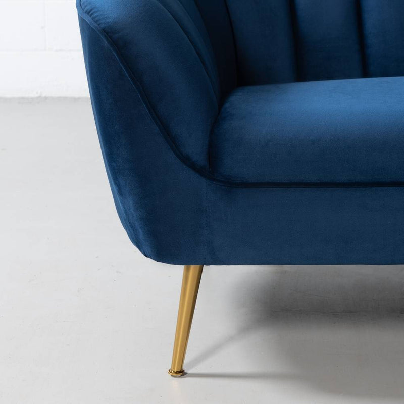 AUDREY - Blue Fabric Sofa