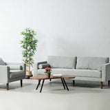 FONDA - Grey Fabric Sofa