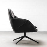 DIOR - Black Leather Lounge Chair