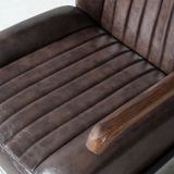 COPPOLA - Brown Vintage Leather Lounge Chair