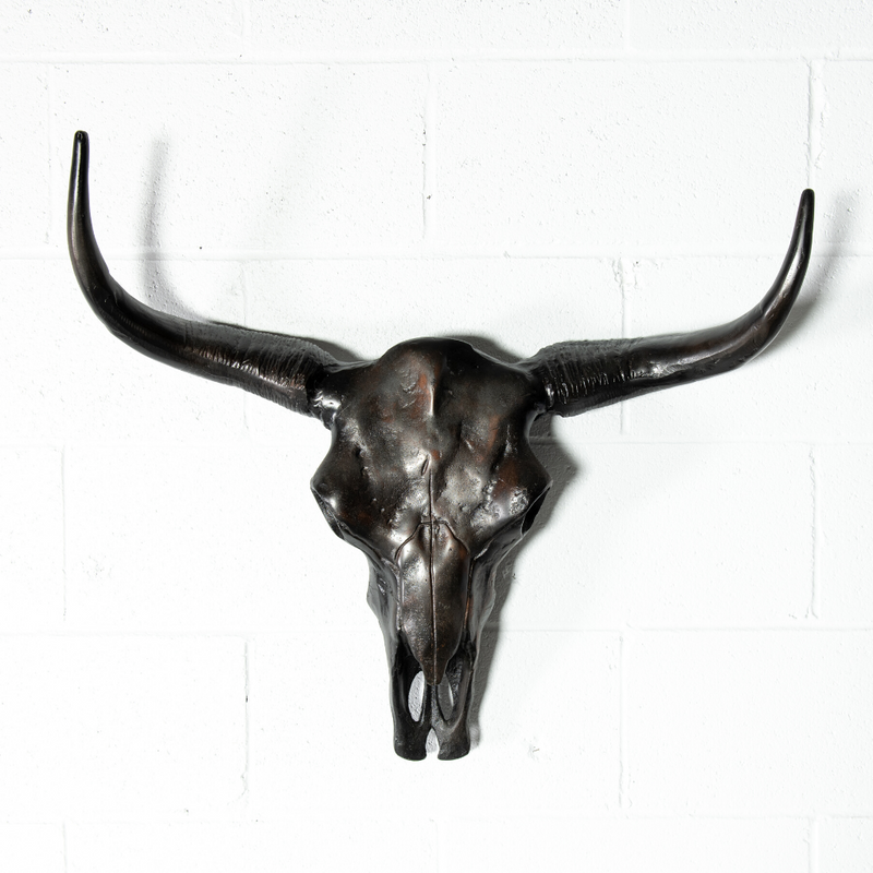 MIDO - Bull Head Scrap Metal Sculpture - Wazo Furniture