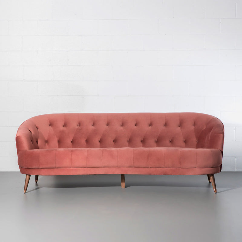 MARLON - Pink Fabric Sofa - FINAL SALE