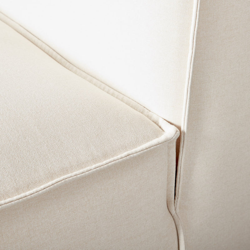 MASON - Cream Fabric Corner Chair Module