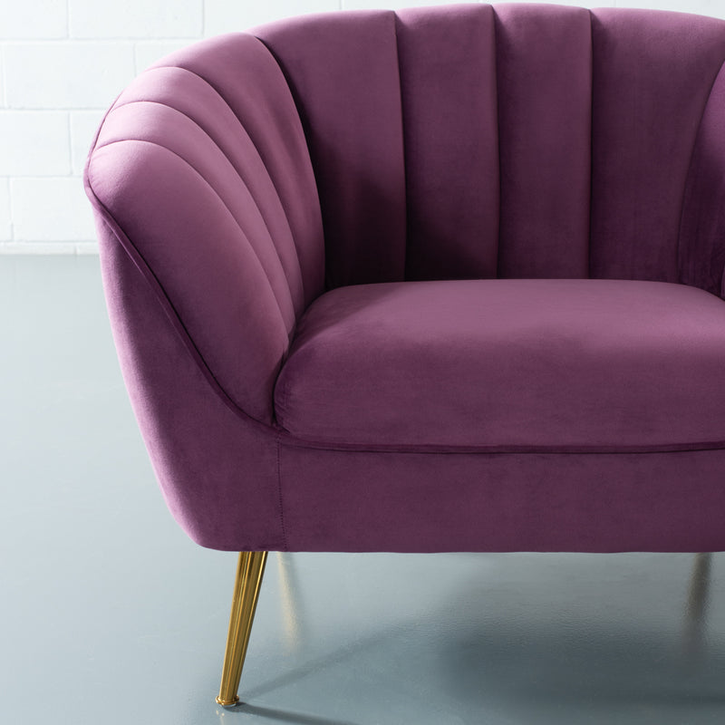 AUDREY - Purple Velvet Chair