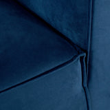 MASON - Blue Velvet Armless Chair Module