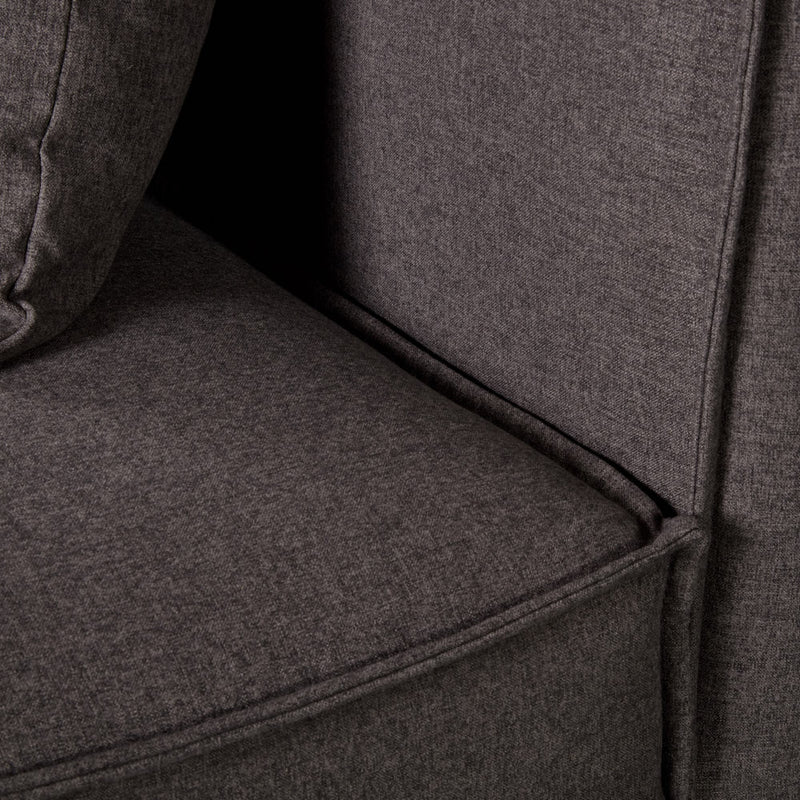 MASON - Dark Grey Fabric Corner Chair Module