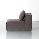 MASON - Dark Grey Fabric Armless Chair Module