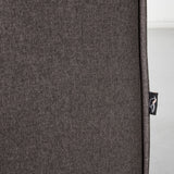 MASON - Dark Grey Fabric Ottoman (99cm) - FINAL SALE