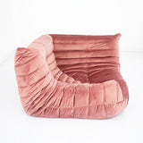 KABINE - Pink  Velvet Corner Chair Module - FINAL SALE