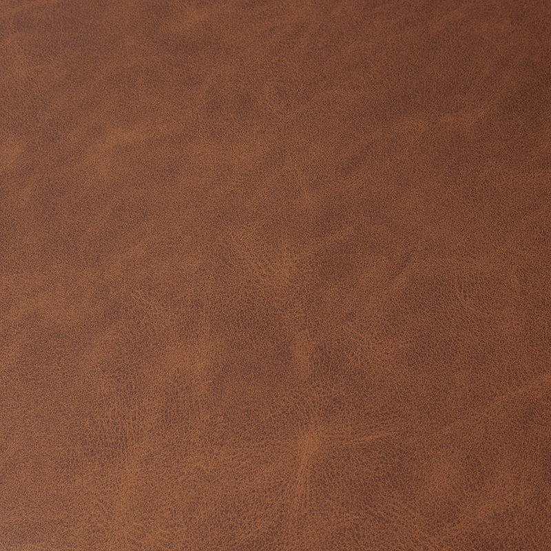 MAPLETON - Brown Vegan Leather 2-Seater Sofa