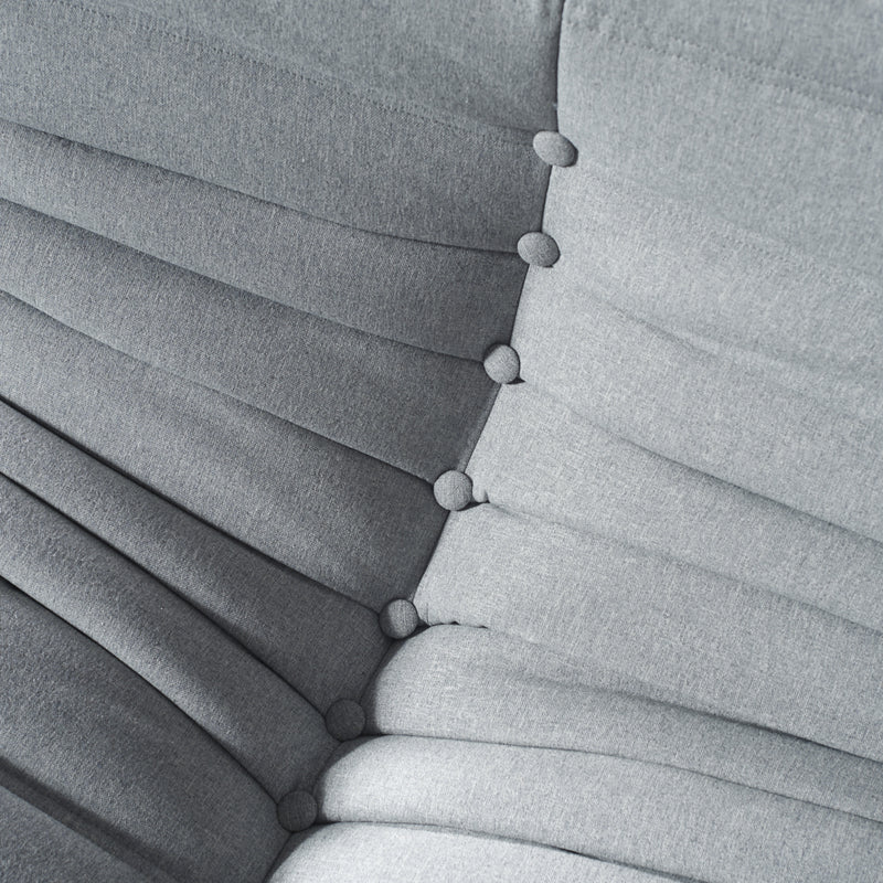KABINE - Grey Fabric Two Seater Module