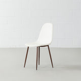 MILAN - White Leather Dining Chair