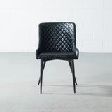 MATEO - Black Leather Chair