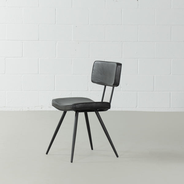 BLAKE - Leather Dining Chair (Black)