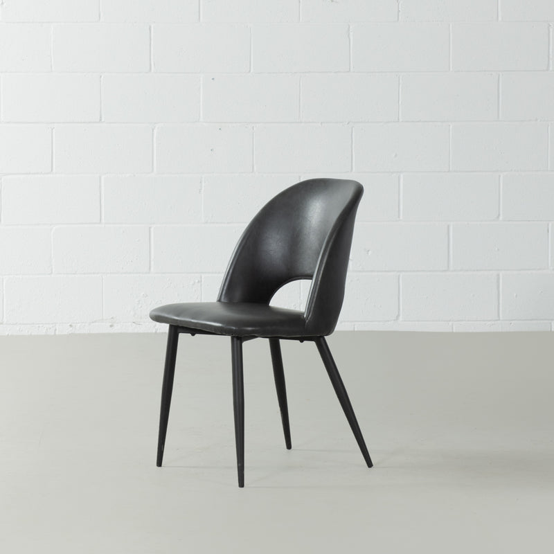 WALTER - Black Leather Chair