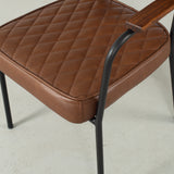 MARIANA - Brown Leather Dining Chair