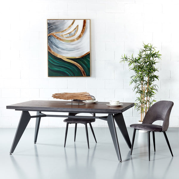 NORMA - Zelkova Elm Wood Dining Table (180 cm) - FINAL SALE