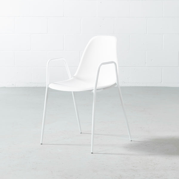 ELLEN - White Armchair - FINAL SALE