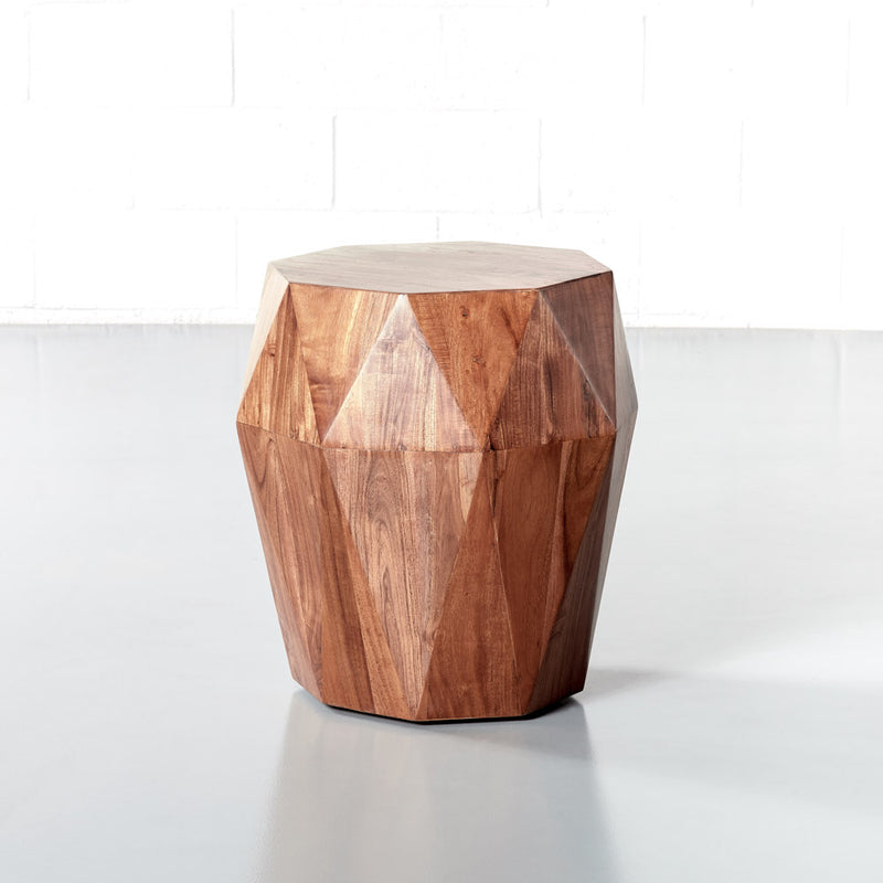 DUPONT - Acacia Wood Diamond Side Table