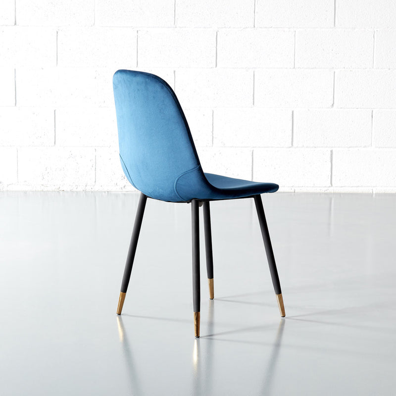 MILAN - Blue Velvet Dining Chair