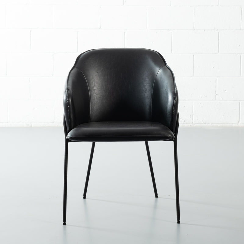 GRACE - Black Leather Chair