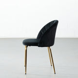 SOPHIE - Black Velvet Dining Chair - FINAL SALE