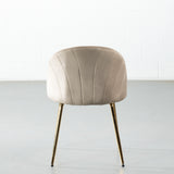 SOPHIE - Beige Velvet Dining Chair
