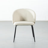 EMILIA - Beige Fabric Dining Chair