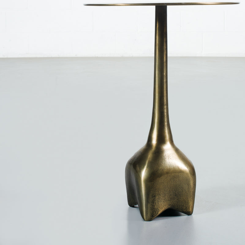 FREYA - Brass Side Table